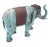 Metal A Pair of Vintage Verdigris Bronze Patinated Elephant Garden Statuary For Sale - Image 7 of 12
