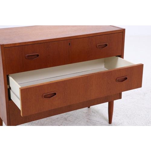 Brown Vintage Teak Chest of Drawers, 1960s For Sale - Image 8 of 12