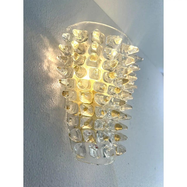 Early 21st Century Italian Murano Glass Spikes Scenographic Wall Sconces by Simoeng For Sale - Image 5 of 7