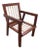 Hand Crafted Bucks County Studio Walnut Arm Chair For Sale