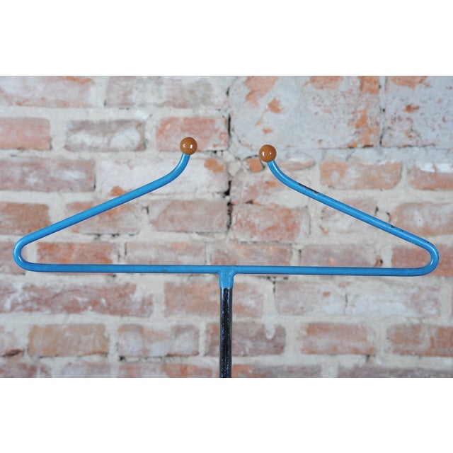 Conceived in the spirit of interwar Bauhaus design, this original floor coat rack dates from the 1920s in Czechoslovakia....