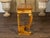19th Century Biedermeier Walnut Console Table with Large Volutes, Pilasters and Gilt Accents For Sale - Image 10 of 12