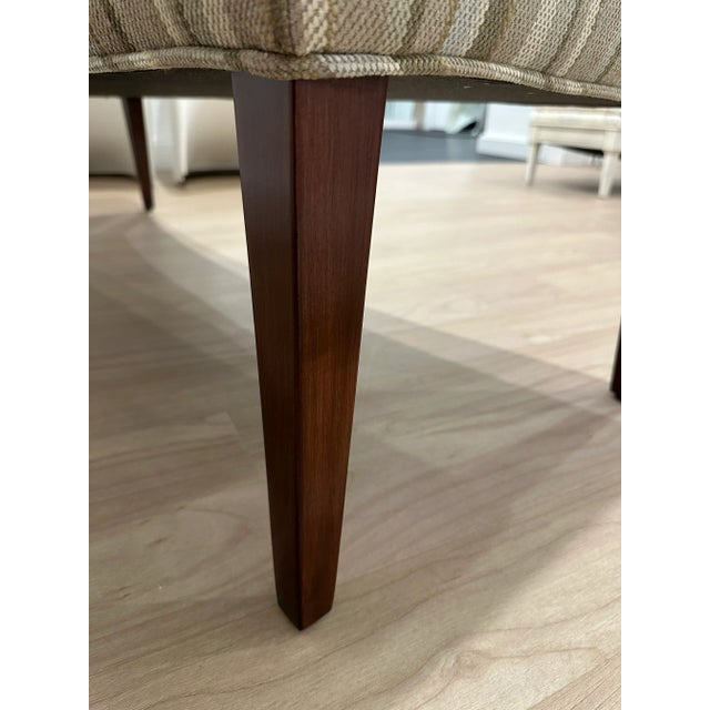 Tan Custom Quartet Curved Bench by Kravet For Sale - Image 8 of 11