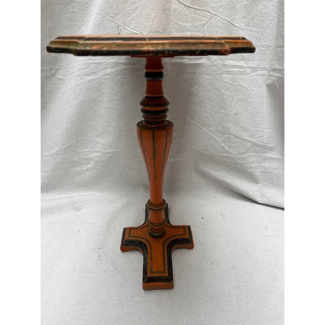 Wood Pedestal Drinks Table For Sale - Image 6 of 12