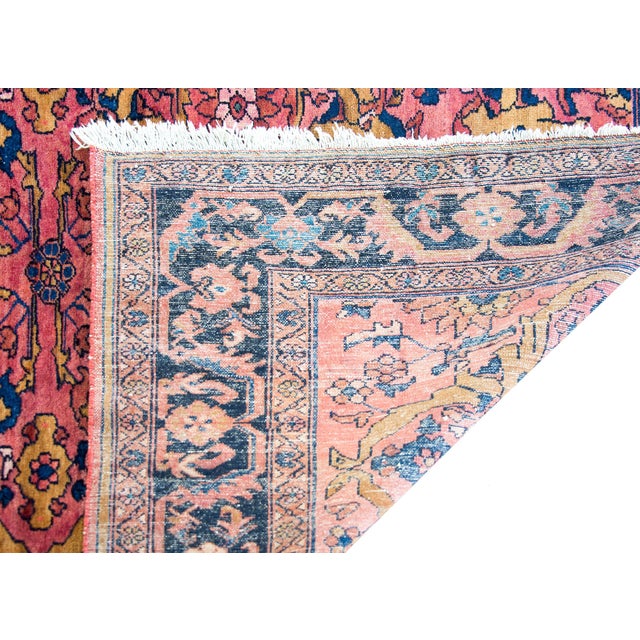 Persian Early 20th Century Persian Lilihan Rug For Sale - Image 3 of 14