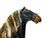 This magnificent glazed ceramic horse sculpture is rendered in the vibrant sancai (three-color) style, featuring a rich,...