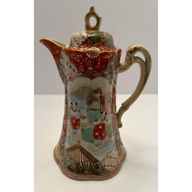 Mid 19th Century Vintage Japanese Hand Painted “Kutani” Chocolate Pot For Sale - Image 11 of 12