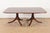 Wood Baker Furniture Style Georgian Banded Mahogany Double Pedestal Extension Dining Table, Newly Refinished For Sale - Image 7 of 13