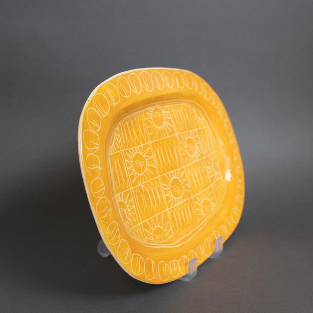 1950s Vintage French Ceramic Platter by Jacques Pouchain, 1950s For Sale - Image 5 of 18