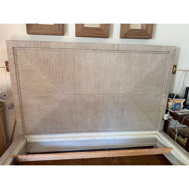 Palecek Woodside White Sand King Bed Frame For Sale - Image 9 of 9