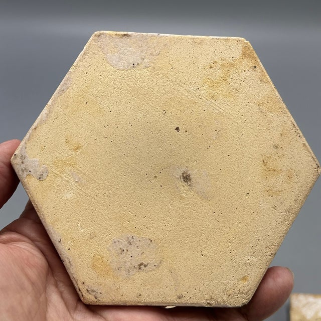 Vintage Persian Swimming Fish Tiles 4" X 4" - Set of 3 For Sale - Image 4 of 10