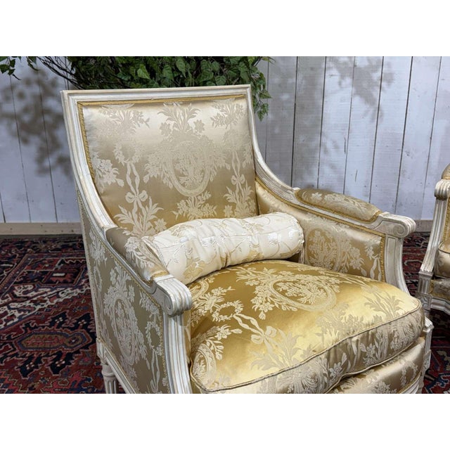Louis XVI Style Chairs, 1960s, Set of 2 For Sale - Image 4 of 18