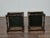 Pair of 19th-Century English Barley Twist Hardwood Stools with Linen Upholstery For Sale In Atlanta - Image 6 of 8