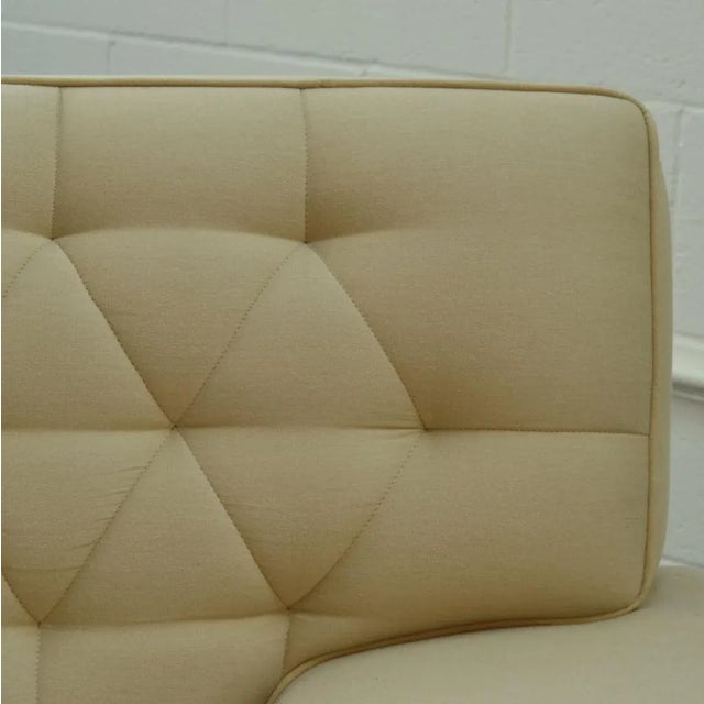 Large Cream Club Chairs Attributed to Paul McObb, 1950s, Set of 2 For Sale - Image 10 of 13