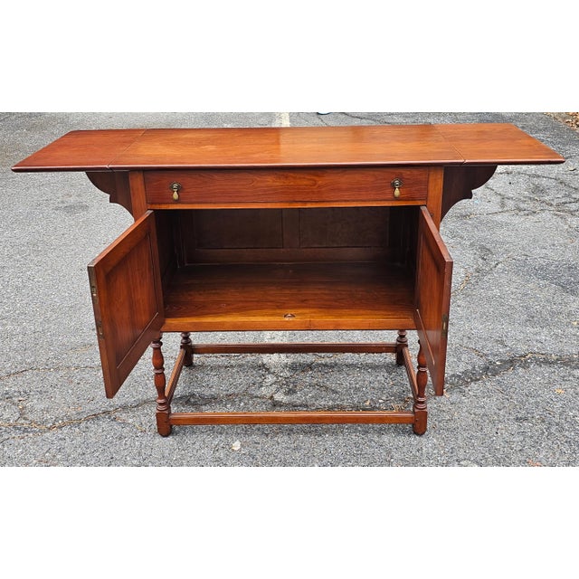 Stickley Cherry Valley Collection Drop-Leaf Buffet Server For Sale - Image 9 of 12
