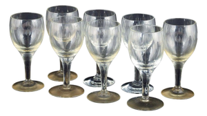 Kirsten Piil Sherry Wine Glasses by Per Lütken for Holmegaard, 1950s, Set of 8