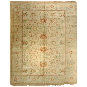 20th Century White Oushak Rug, 1950s
