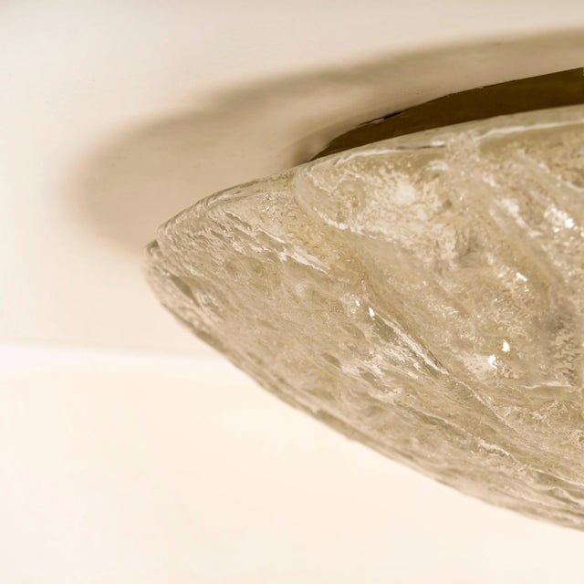 Massive Bubble Blown Murano Glass Flush Mounts or Wall Lights, 1960s For Sale - Image 9 of 12