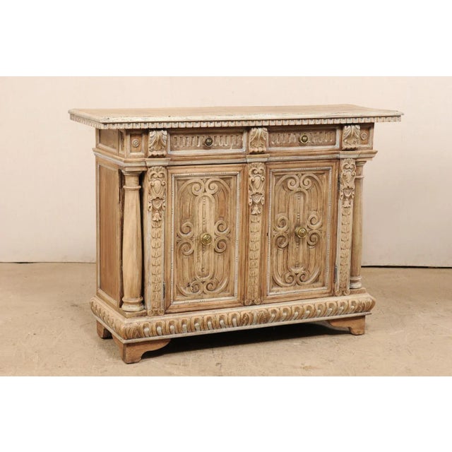 Italian 19th Century Console Cabinet with Columns For Sale - Image 4 of 11