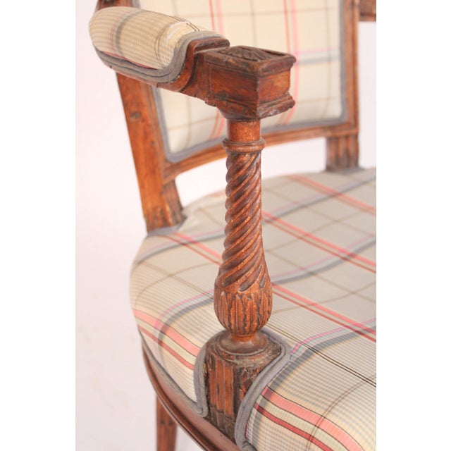 Pair of Late 18th Century Louis XVI Beech Wood Armchair Frames For Sale - Image 11 of 13