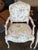 Textile Louis XV-Style Floral Upholstery Armchairs, Pair For Sale - Image 7 of 18