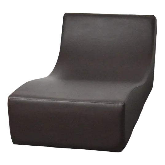 Brown Leather Chaise Longue from Viccarbe, Spain For Sale