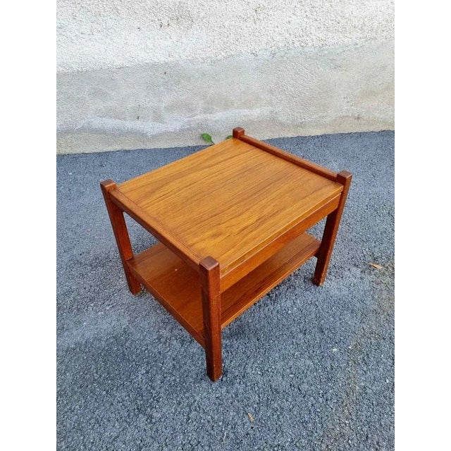 Wood Vintage Bedside Table by Ettore Sottsass for Poltronova, 1960s For Sale - Image 7 of 11