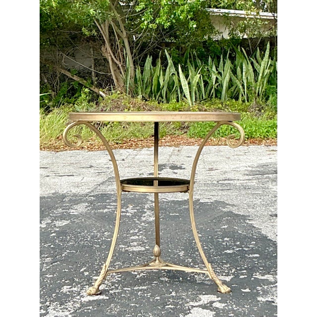 Late 20th Century Vintage Regency Global Views Directorie Gueridon Table For Sale - Image 5 of 5
