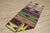 1970s 1970s Southwestern Geometric Natural Rainbow Colorful Striped Kilim Rug For Sale - Image 5 of 13