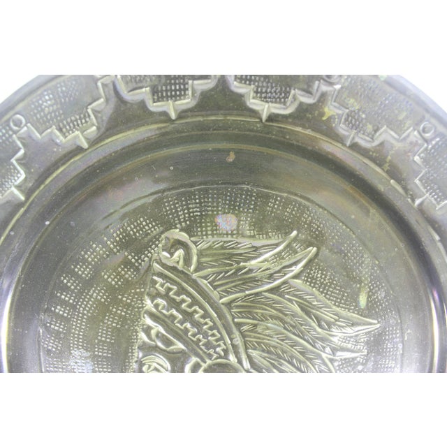 Metal Vintage Brass Mayan Aztec Man Plate, Mexican Handmade Art Emblem For Sale - Image 7 of 8