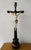 Antique Crucifix, 1800s, Wood & Porcelain For Sale - Image 5 of 6