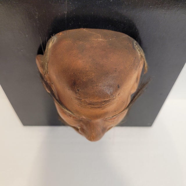 Meiji Noh Mask Set in Papier-Mâché and Ebonized Wood, Japan, Set of 5 For Sale - Image 18 of 18