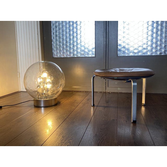 Metal Vintage Space Age Sputnik Globe Table Lamp from Doria Leuchten, 1970s For Sale - Image 7 of 17