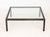 Early 21st Century Modern Minimalist Polished Metal and Glass Top Coffee Table For Sale - Image 5 of 10