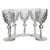 Set of Five Waterford Powerscourt Crystal Wine Glasses 6.375" For Sale