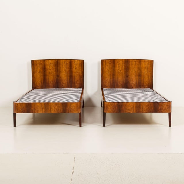 Danish Rosewood Bed Frames, 1960s, Set of 2 For Sale - Image 11 of 11