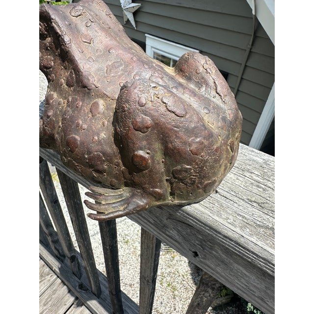 Bronze Frog Sculpture For Sale - Image 10 of 11