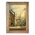 1970s G Frati Italy Impressionist City Landscape Framed Oil on Canvas For Sale