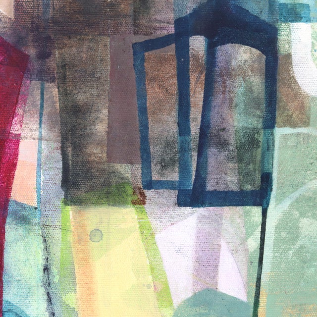 Contemporary The Colors of Los Angeles - Original Large Abstract Cityscape Acrylic Painting on Canvas For Sale - Image 3 of 6