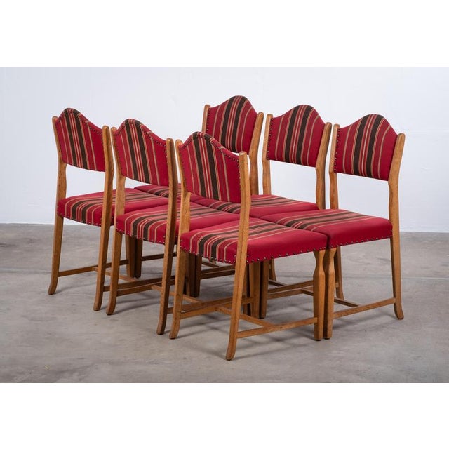 1960s Dining Chairs in Oak by Hennnig Kjærnulf, 1960s, Set of 6 For Sale - Image 5 of 10