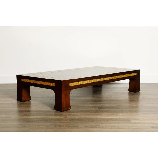 Mid-Century Modern Mosaic Tile Coffee Table by Edward Wormley for Dunbar, circa 1950s, Signed For Sale - Image 3 of 12