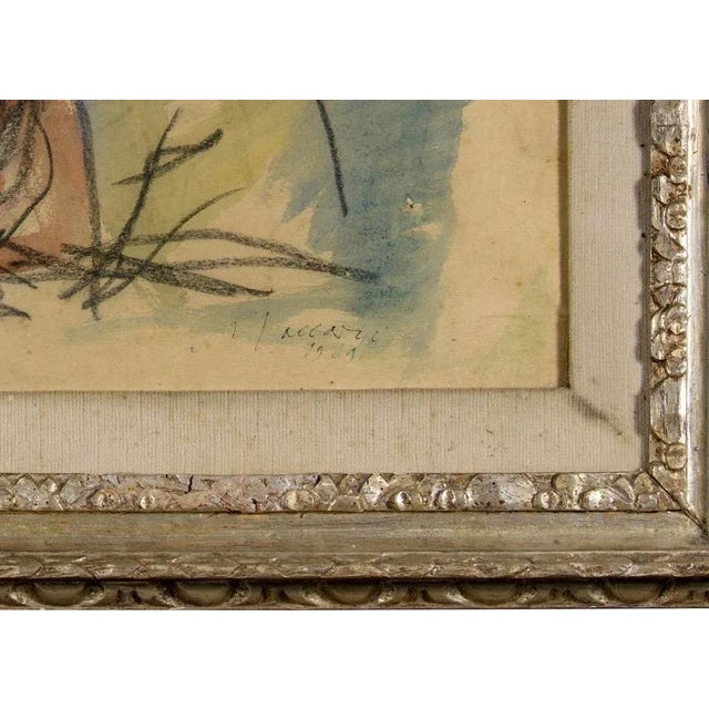 Italian Signed, Dated and Authenticated Painting, 1960s, Framed For Sale - Image 4 of 9