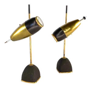 1960 Oscar Torlasco Table Lamps Mod. 577, Lumi Milan - a Pair