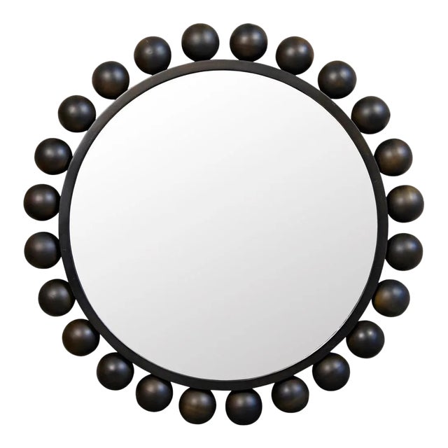 Cooper Mirror, Black Metal For Sale