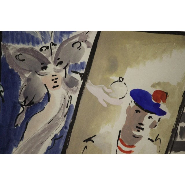 Traditional "Model w/ Bouquet of Roses" For Sale - Image 3 of 5