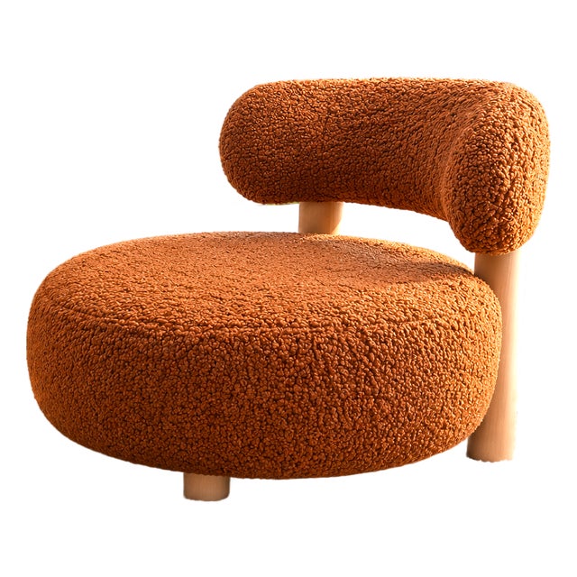 Amelia Boucle Lounge Chair For Sale