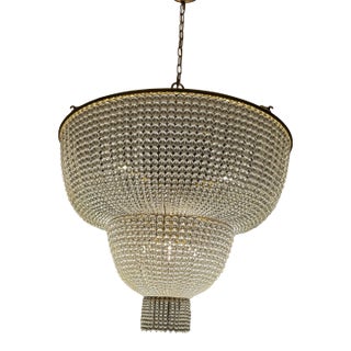 Currey Crystal Chandelier For Sale