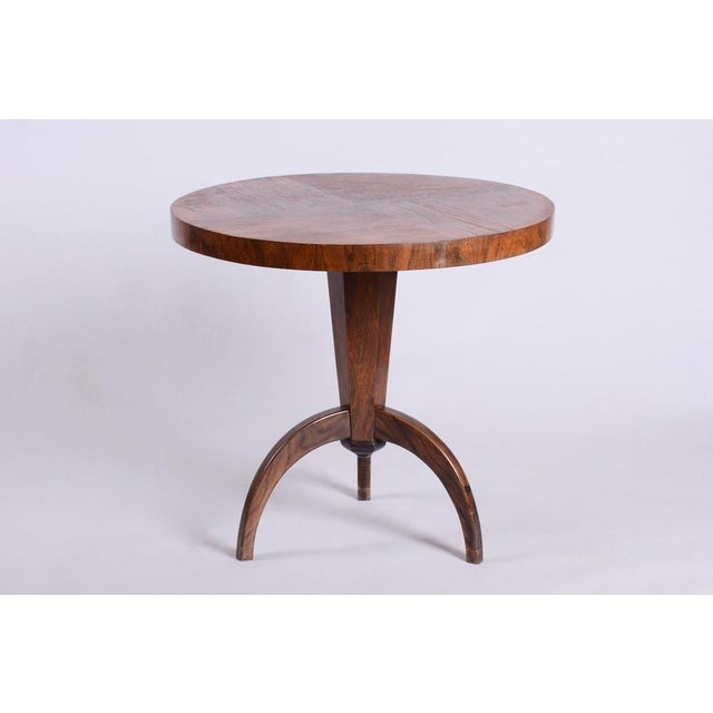 Art Deco Small Table in Oak, Revived Polish, France, 1920s For Sale - Image 12 of 12