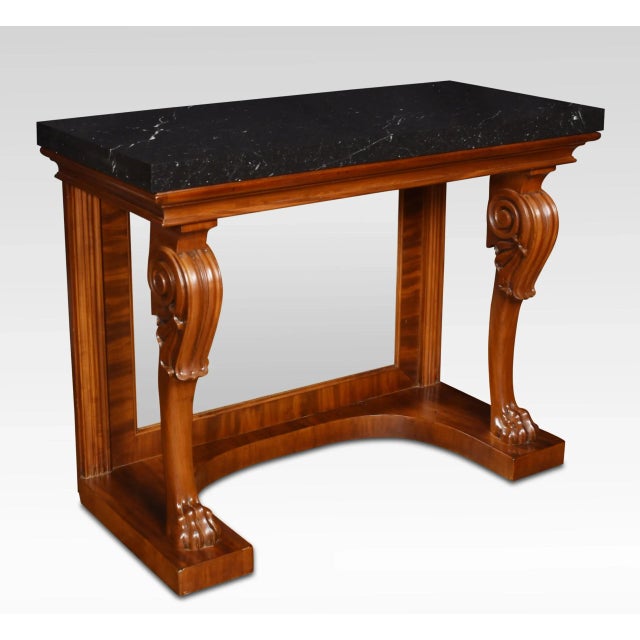 Regency Mahogany Console Table For Sale - Image 5 of 8