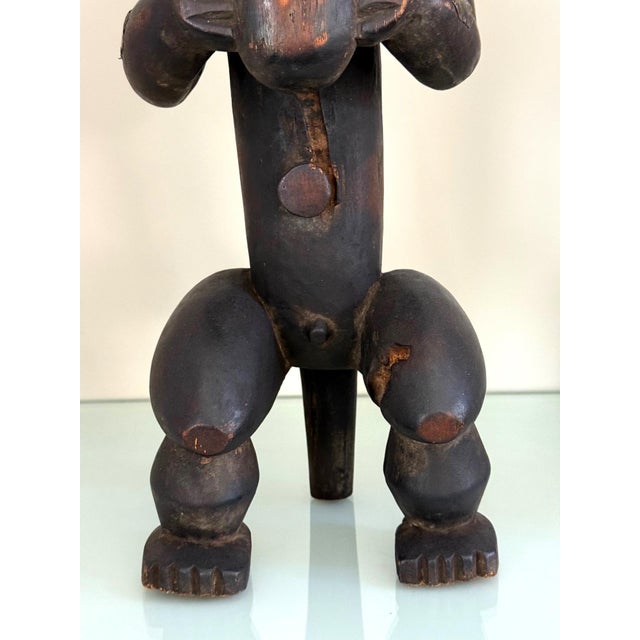 Mid 20th Century African Fang Reliquary Wood Figurative Statue Gabon For Sale - Image 11 of 16